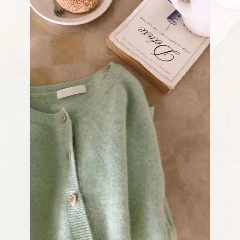 Áo khoác cardigan dệt kim dài tay mềm mại thời trang thu đông năm  2023