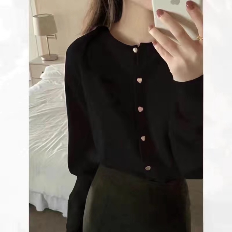 Áo khoác cardigan dệt kim dài tay mềm mại thời trang thu đông năm  2023