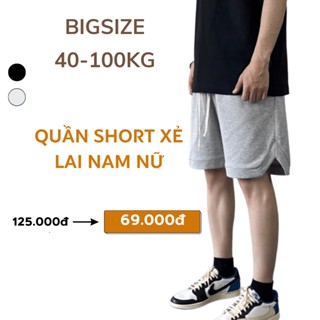 40-100KG Quần Short Đùi Nam Nữ Sói Store bigsize xốp tổ ong co giãn (xẻ lai)