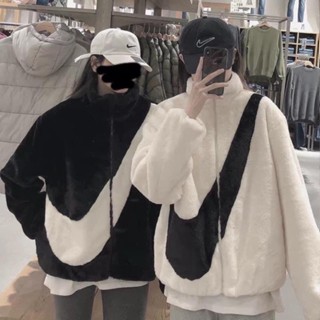 Áo Khoác Lông NIKE Cao Cấp, Jacket Thu Đông Thời Trang Hàn Quốc