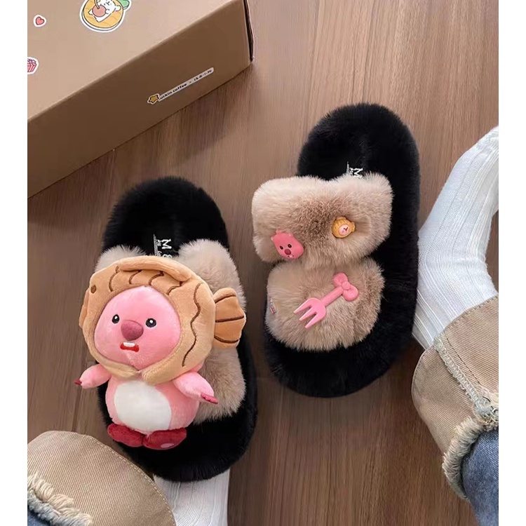 Dễ Thương Dép Bông Đi Trong Nhà Bằng cotton Thời Trang 2023 Dành Cho Nữ