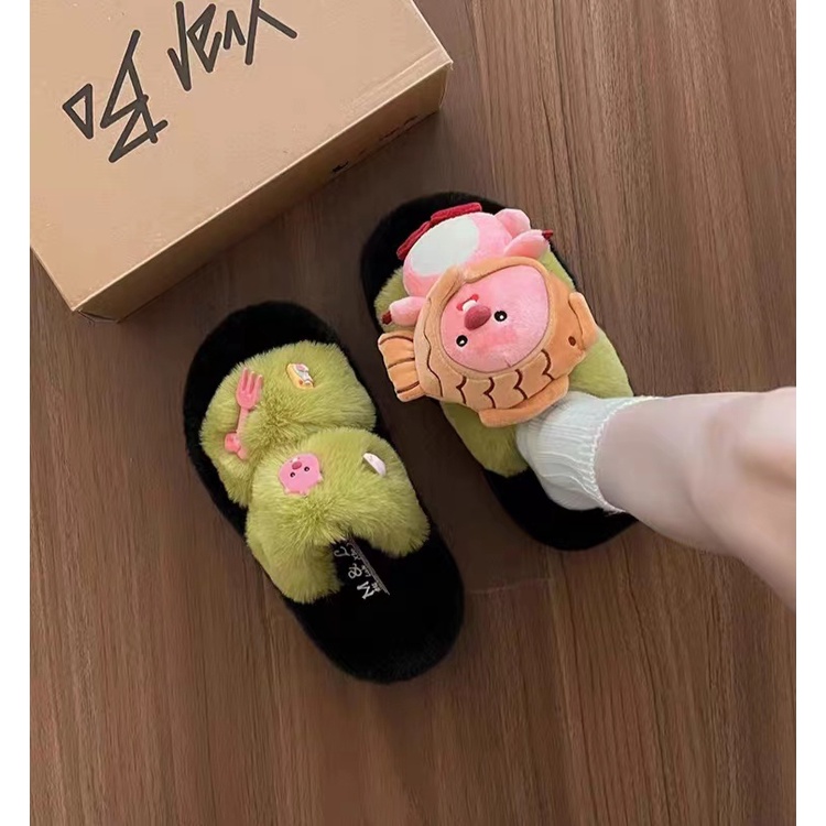 Dễ Thương Dép Bông Đi Trong Nhà Bằng cotton Thời Trang 2023 Dành Cho Nữ