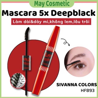 Mascara hai đầu sivanna super model 5x long - mascara 2 đầu thái lan làm dài, dày mi hiệu quả hf893 - maycosmetic