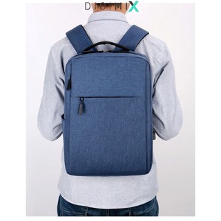 DIGIMIX | Balo vải giá rẻ cho học sinh, sinh viên, người đi làm đựng laptop 16inch thoải mái, kèm dây sặc pin dự phòng
