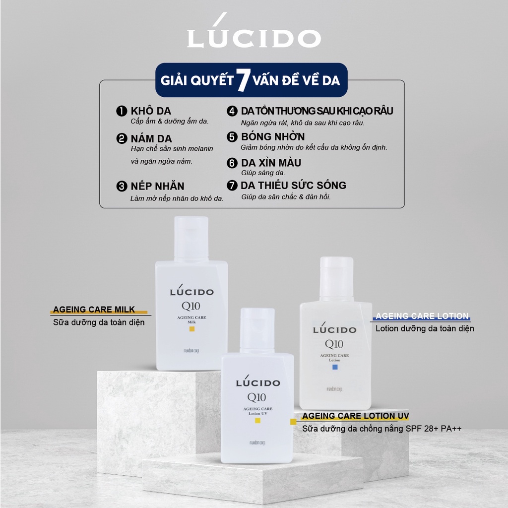 Sữa dưỡng da toàn diện LÚCIDO AGEING CARE Milk X 100ml
