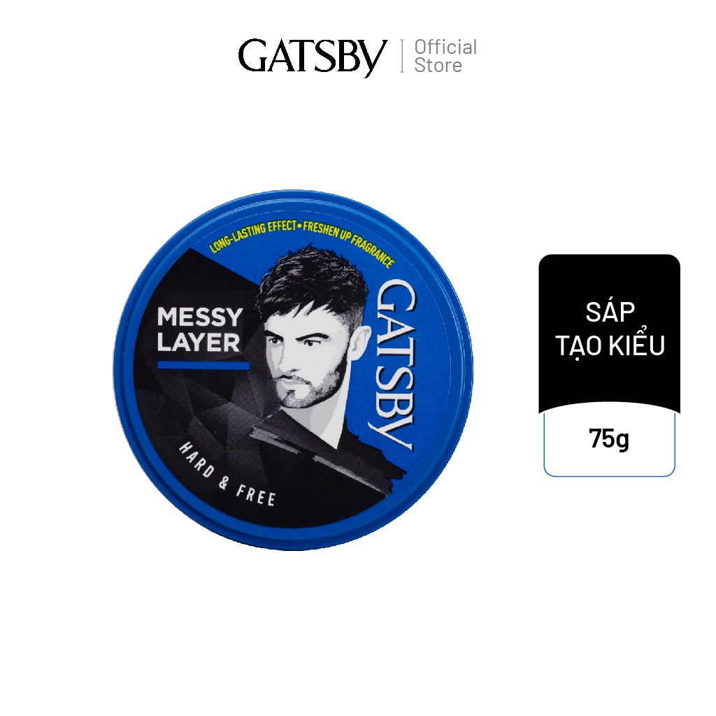 Wax Tạo Kiểu Tóc GATSBY STYLING WAX HARD & FREE 75g