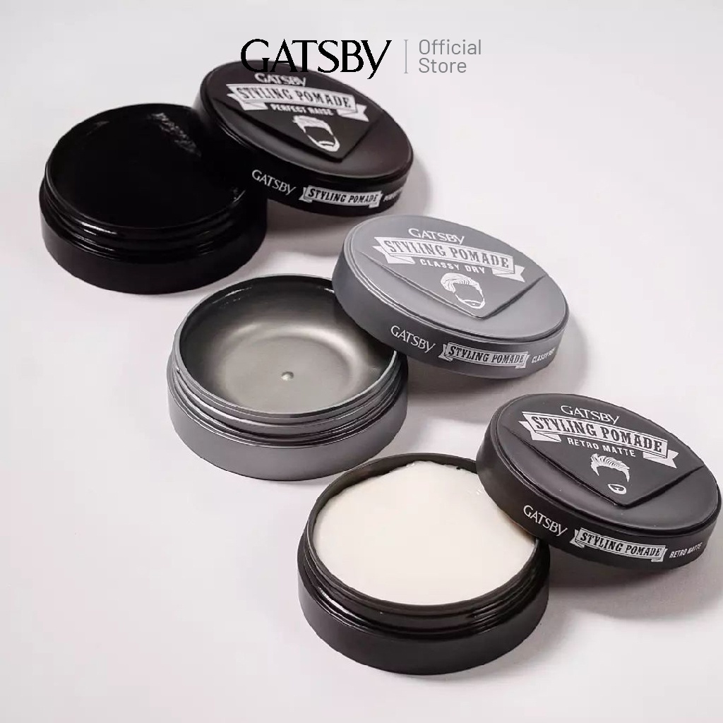 Pomade tạo kiểu tóc GATSBY styling pomade retro matte 75g