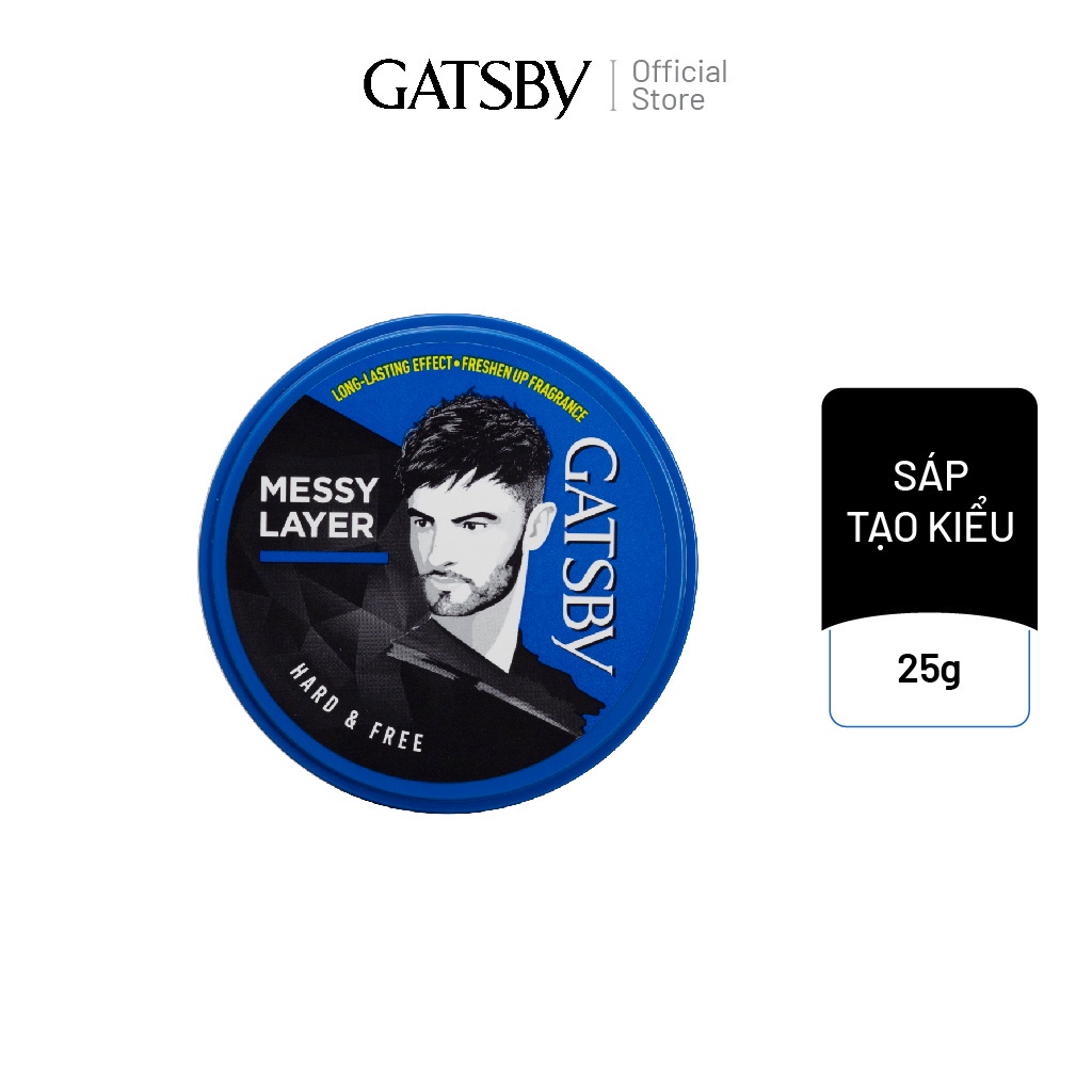 Wax Tạo Kiểu Tóc GATSBY STYLING WAX HARD & FREE 25g