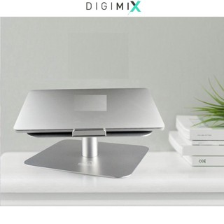 Digimix | kệ giá đỡ laptop macbook nhôm nhất trụ tròn d10 cao cấp, chân đế xoay tròn 360 độ.
