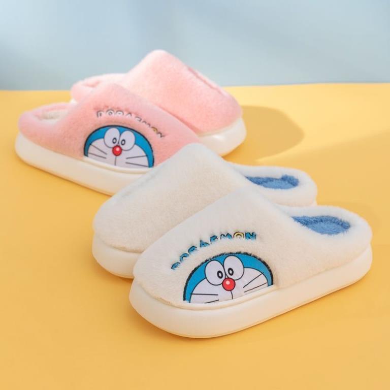Dép Bông Đi Trong Nhà Hình Doraemon Mùa Thu Đông Hot Trend 2023 M02
