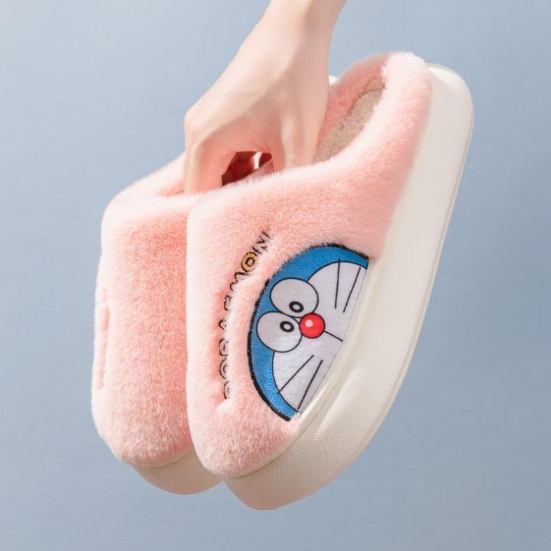 Dép Bông Đi Trong Nhà Hình Doraemon Mùa Thu Đông Hot Trend 2023 M02