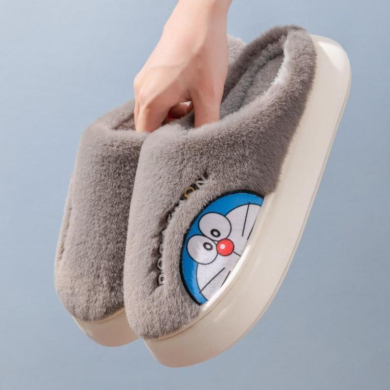 Dép Bông Đi Trong Nhà Hình Doraemon Mùa Thu Đông Hot Trend 2023 M02