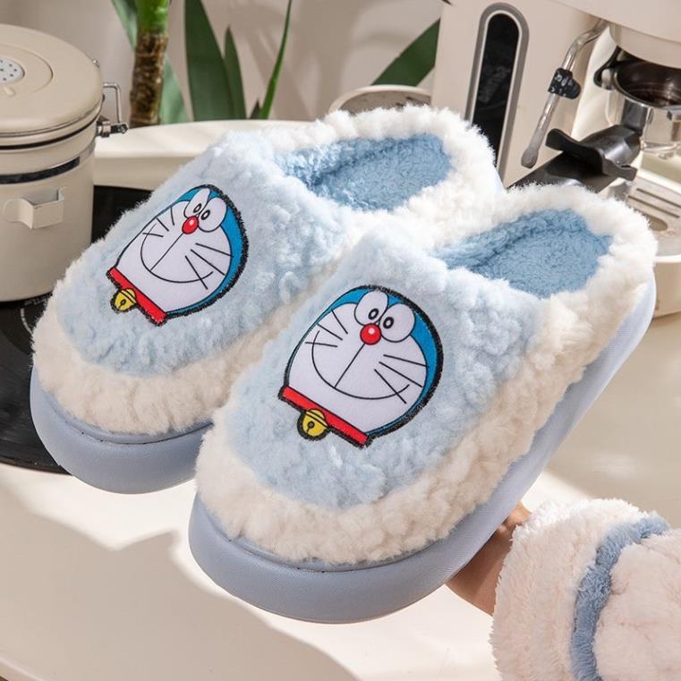 Dép Bông Đi Trong Nhà Mùa Thu Đông Hình Doraemon Hot Trend 2023 M01