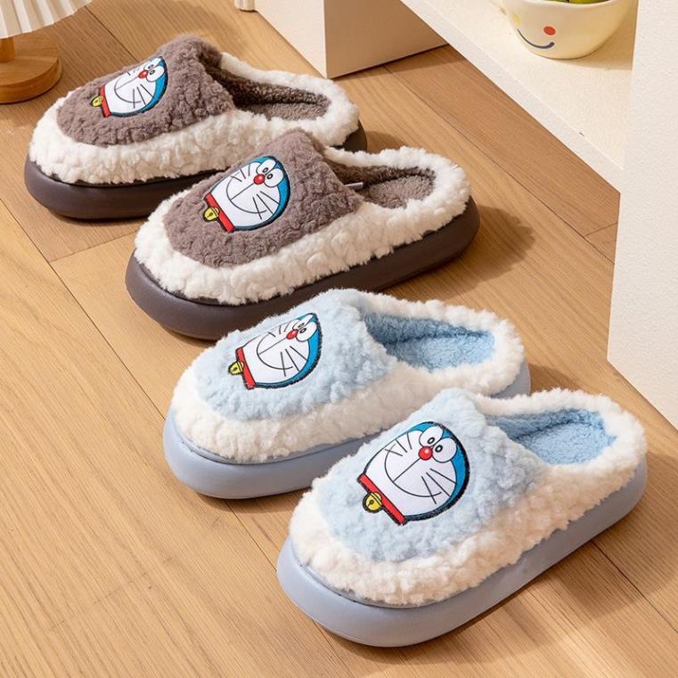 Dép Bông Đi Trong Nhà Mùa Thu Đông Hình Doraemon Hot Trend 2023 M01