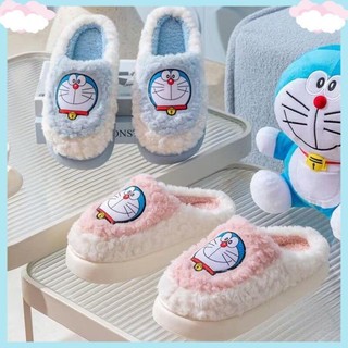 Dép bông đi trong nhà mùa thu đông hình doraemon hot trend 2023 m01