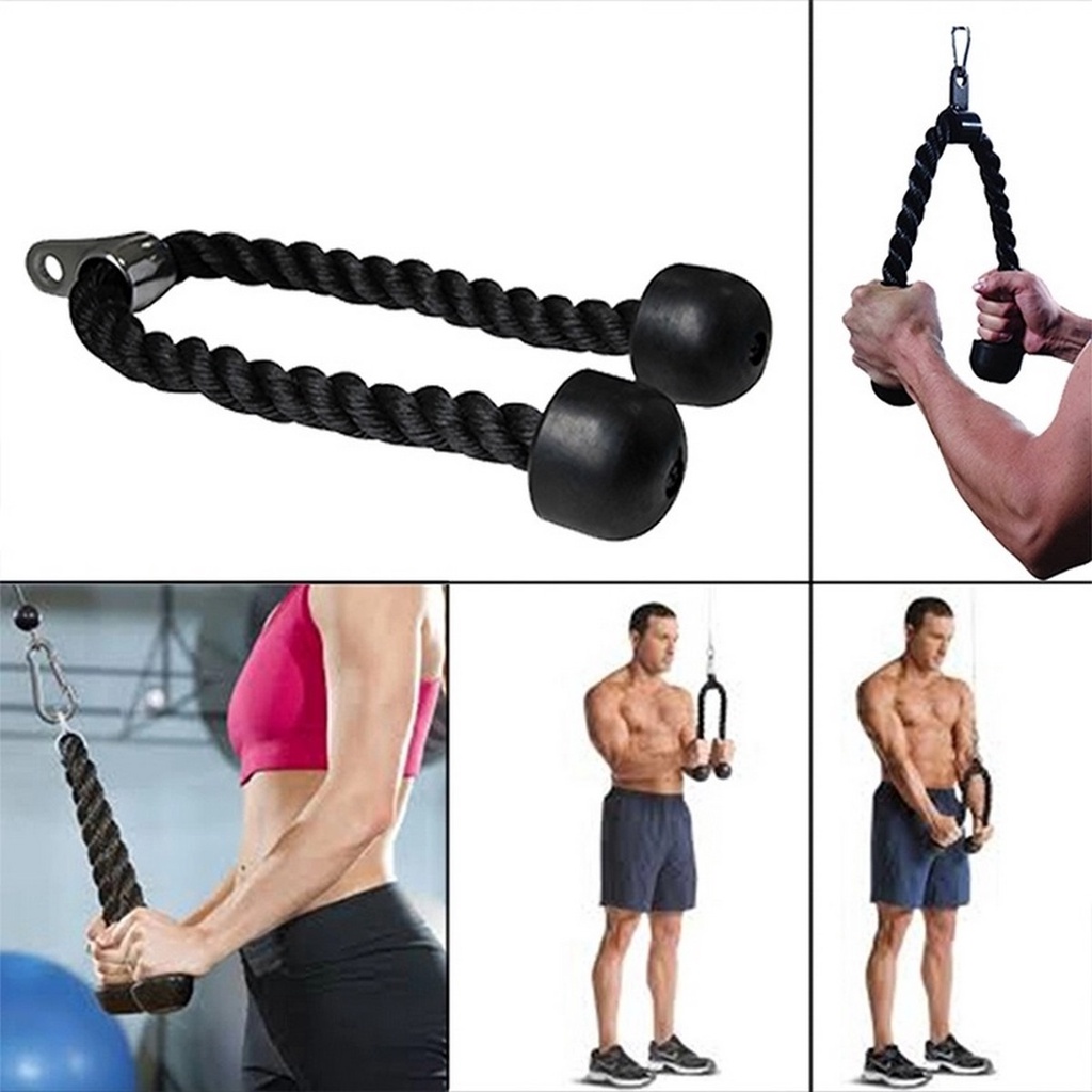 Dây Thừng Kéo Xô, Tập Tay Sau - dây tricep rope tập gym