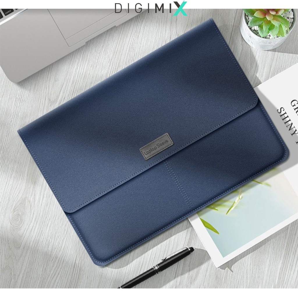 DIGIMIX | Túi bao da đựng máy tính xách tay cho Laptop, MacBook Size 11.6 13.3 15.4 11/12/13/15/16 Inch