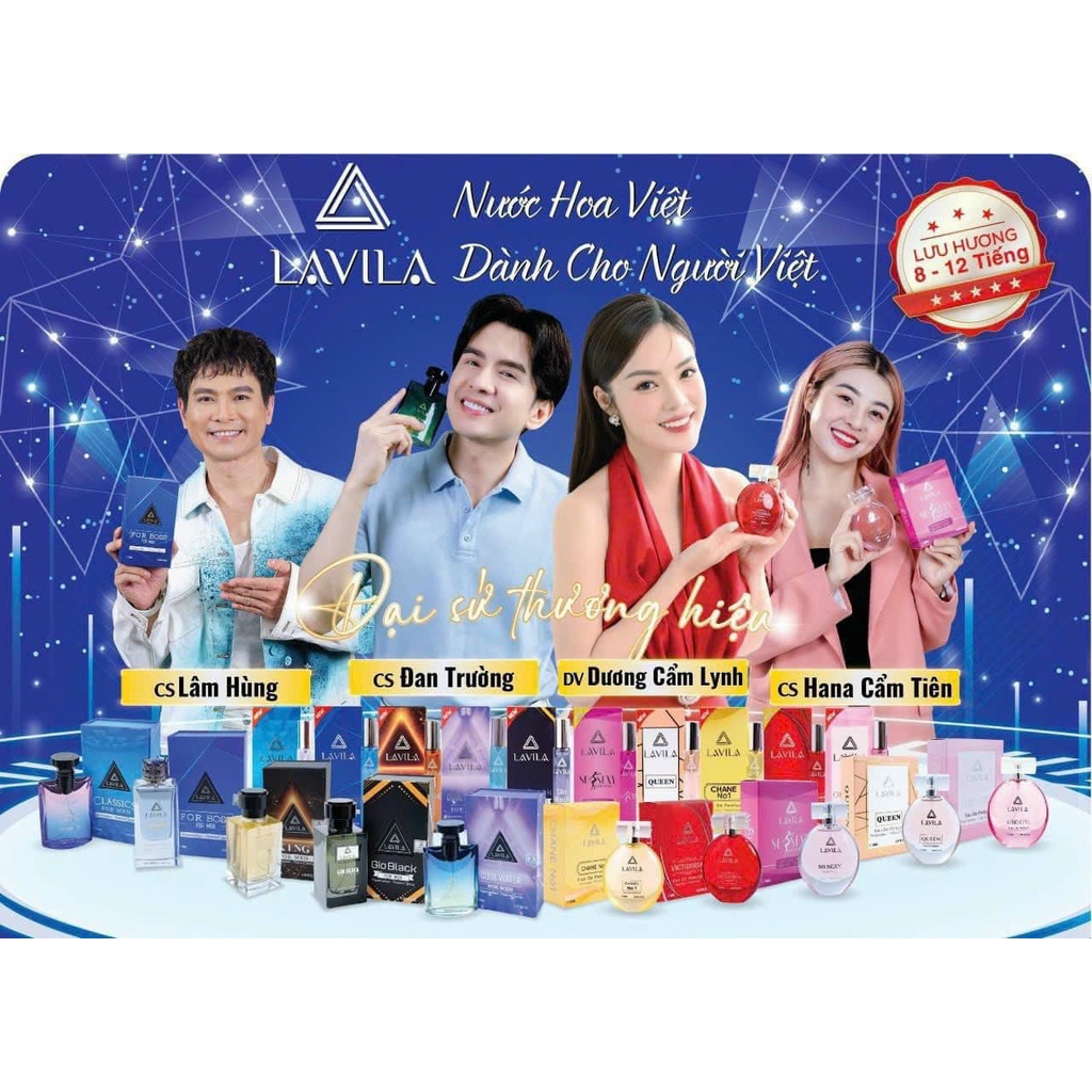 Nước hoa nữ Good Girl mini 15ml Lavila cao cấp chính hãng lưu hương chuẩn Pháp từ 8 đến 12 giờ