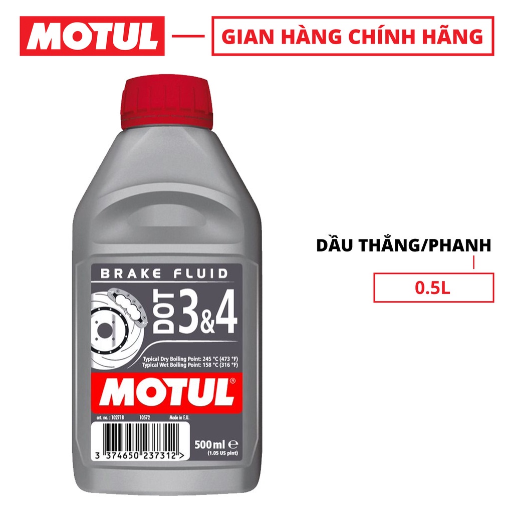 Dầu thắng / phanh MOTUL DOT 3 & 4 0.5L