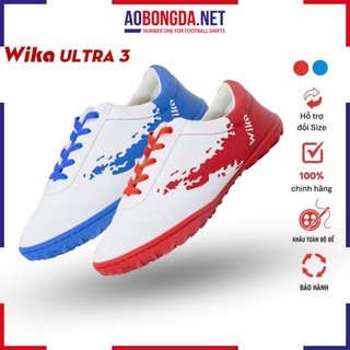 Giày Đá Bóng Wika Ultra 3 Chính Hãng Khâu Toàn Bộ Đế, Giày Bata Wika Chất Vải Bao Bố Không Phai Xù