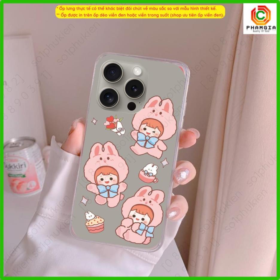 Ốp lưng iPhone 15 14 13 12 11 mini pro plus pro max dẻo trong suốt hình thiết kế, mẫu dễ thương, đẹp