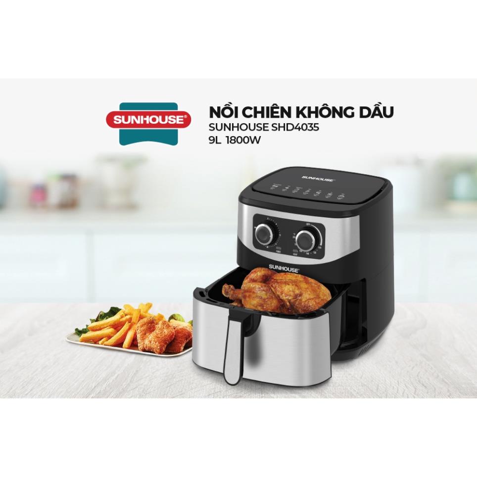 Nồi chiên không dầu 9L SUNHOUSE SHD4035 BH 12 tháng