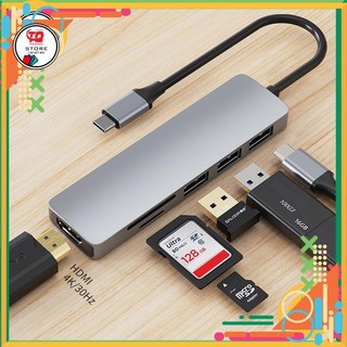 Bộ chuyển đổi đa năng usb type c 6 in 1 adapter
