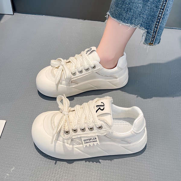 Giày Sneaker Đế Dày Thời Trang Mùa Thu Phong Cách Hàn Quốc Cho Nữ