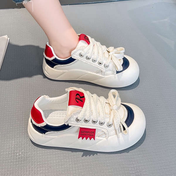 Giày Sneaker Đế Dày Thời Trang Mùa Thu Phong Cách Hàn Quốc Cho Nữ