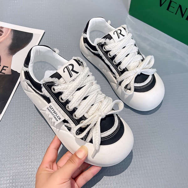 Giày Sneaker Đế Dày Thời Trang Mùa Thu Phong Cách Hàn Quốc Cho Nữ