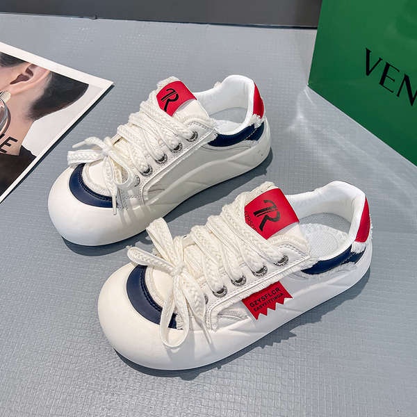 Giày Sneaker Đế Dày Thời Trang Mùa Thu Phong Cách Hàn Quốc Cho Nữ