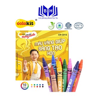 Sáp màu colokit cr-c015 - 10 màu - sáp màu thiên long colokit cr-c015
