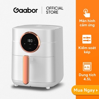 Nồi chiên không dầu 4.5 lít GAABOR GA-E45A02 màu trắng công suất 1400W điều khiển cảm ứng- Hàng chính hãng