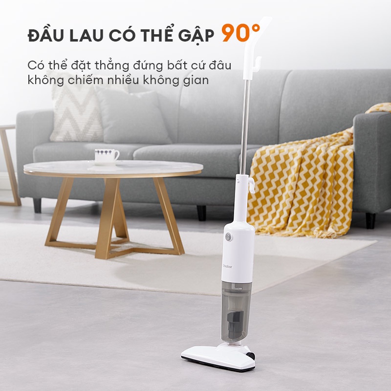 Máy hút bụi có dây Gaabor VCW14M-WH01A/B dòng YOUNG cho các bạn trẻ hiện đại, lực hút 14000Pa mạnh mẽ - Hàng chính hãng