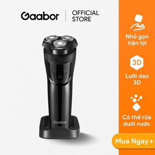 Máy cạo râu 3 lưỡi dao GAABOR GESR-M01A đa năng 2in1, thân máy chống nước sạc USB - Hàng chính hãng