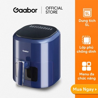 Nồi chiên không dầu điện tử GAABOR GA-E5D01 dung tích 5 lít công suất 1200W cửa kính quan sát thức ăn - Hàng chính hãng