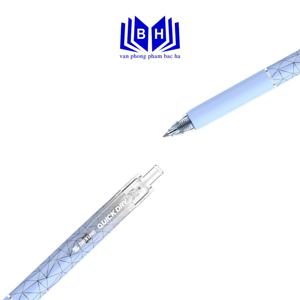 Bút gel Quick Dry Thiên Long GEL-033 ngòi 0.5mm - Mực khô siêu nhanh - Mực xanh
