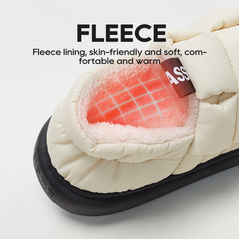 Utune Giày Lót Lông Giữ Ấm Chống Trượt Thời Trang Mùa Đông