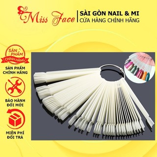 Móng que vuông tập sơn - tập vẽ nail - Xâu 50 móng que học nail giá rẻ