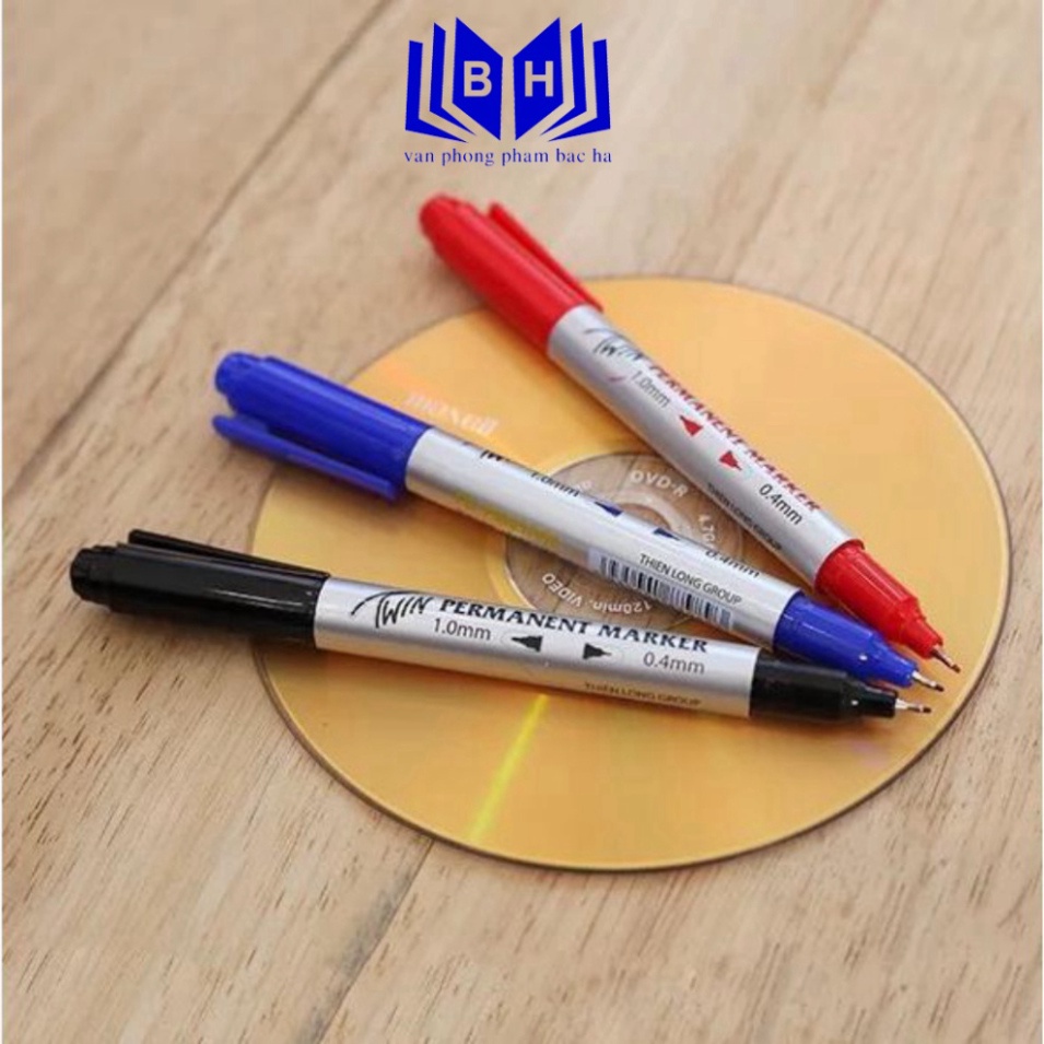 Bút lông dầu nhỏ 2 đầu FlexOffice FO-PM01 - Bít CD - Bút dạ kính - Bút viết kính - Bút đánh dấu