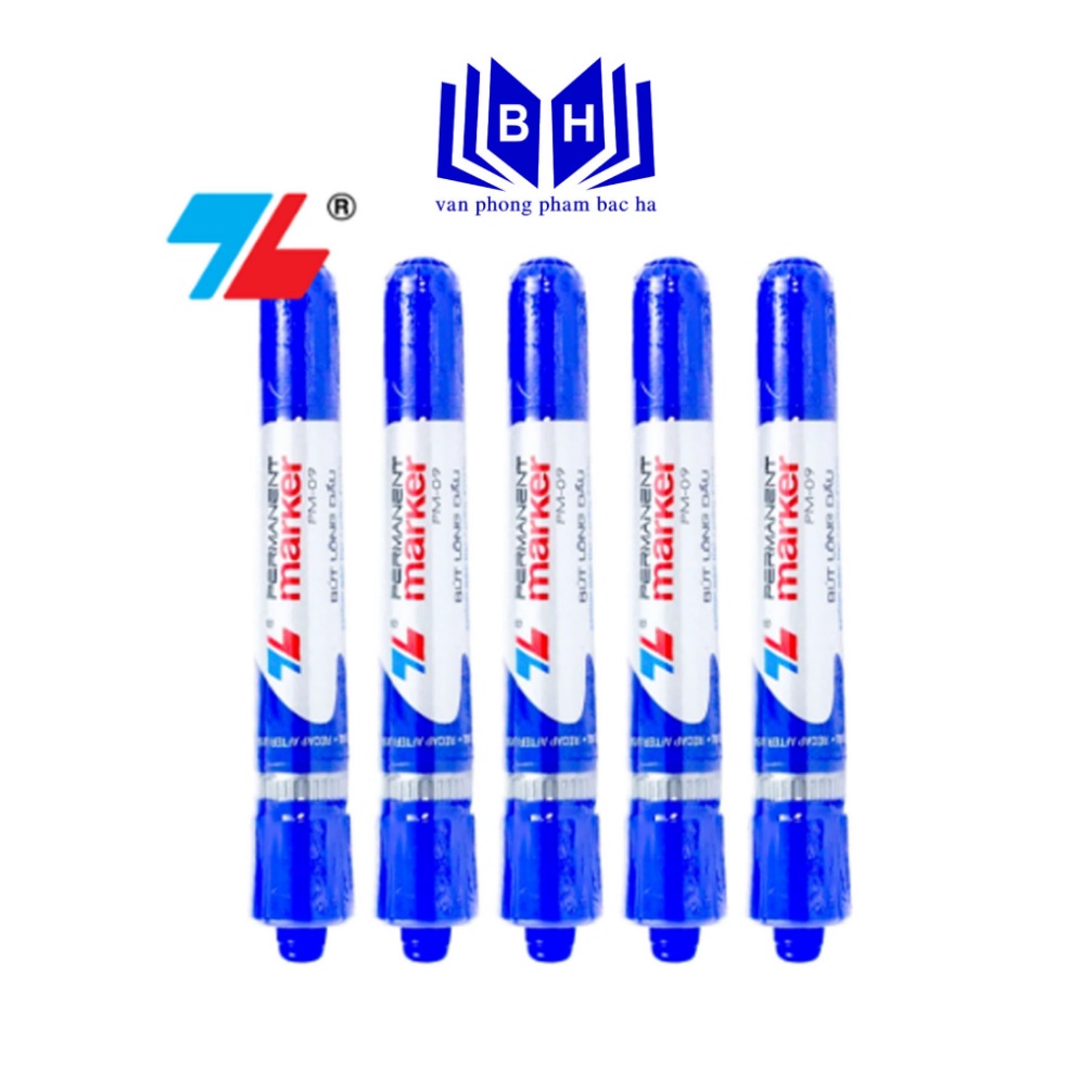 Bút lông dầu/ Bút dạ dầu TL PM-09 0.8mm & 6mm  - Bút lông dầu 2 dầu/ Bút dạ dầu 2 đầu