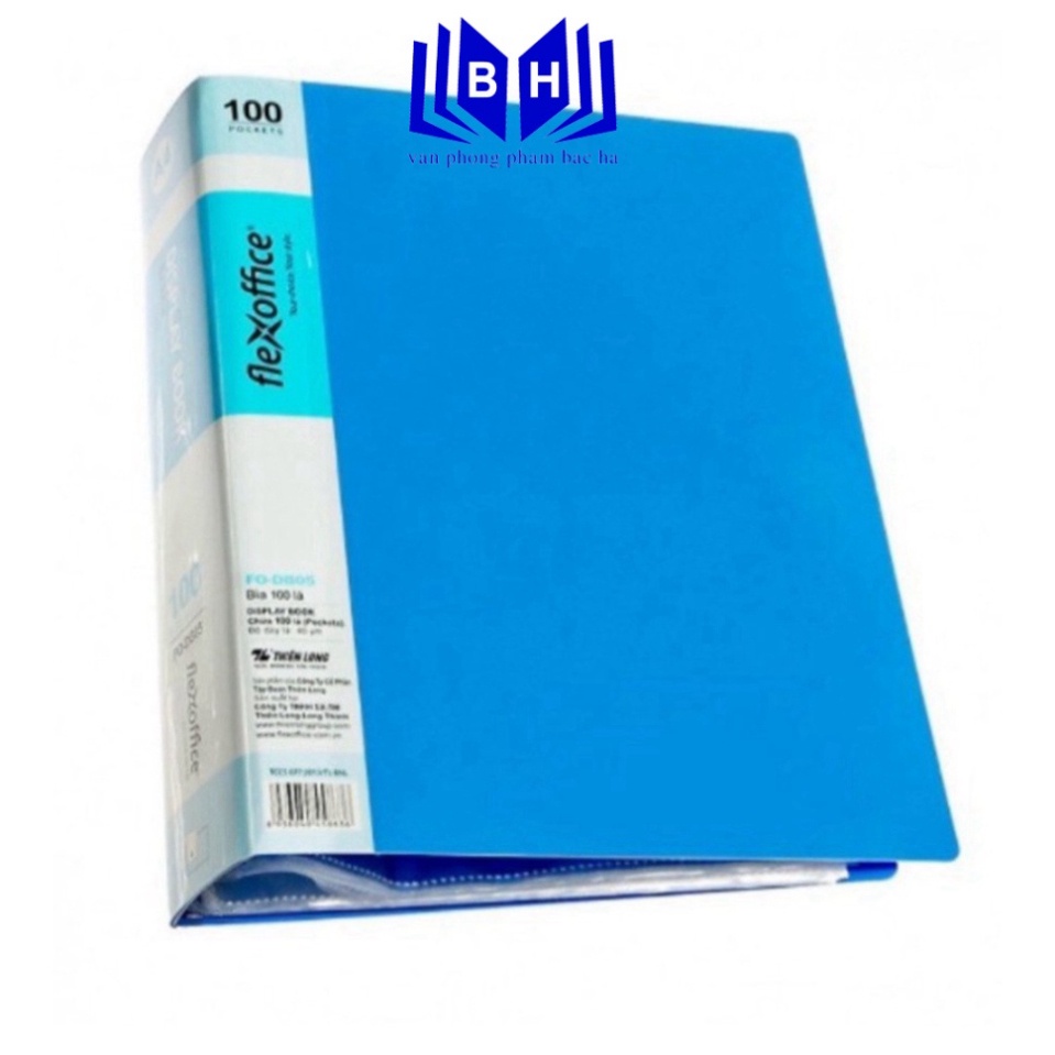 Bìa 100 lá A4 Flexoffice FO-DB05 ( 1 bìa / túi ) - File lá - Bìa lá nhựa - Bìa lá Thiên Long