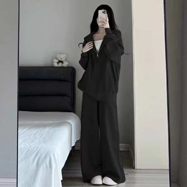 Áo Khoác sweater Có Mũ Trùm Khóa Kéo Kiểu Châu Âu Thời Trang Xuân Thu 2023 Mới