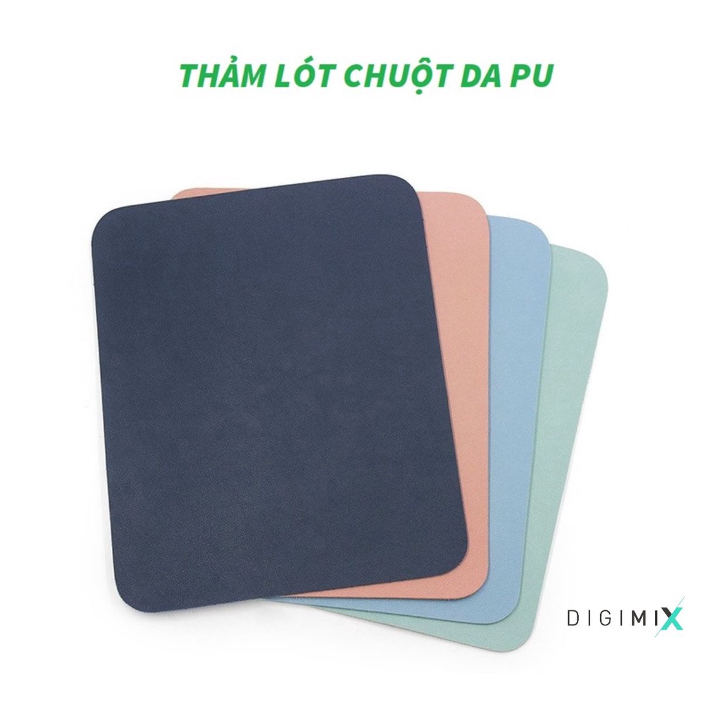 Digimix - Miếng Lót Chuột Da Mouse pad nhiều size, nhiều màu chống nước