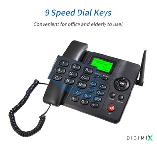 Digimix - Điện Thoại Bàn Không Dây Dùng Sim Huawei ETS 602 Loại 2 Sim 2 Sóng, Ghi Âm Cuộc Gọi, Pin Trâu, Loa To.