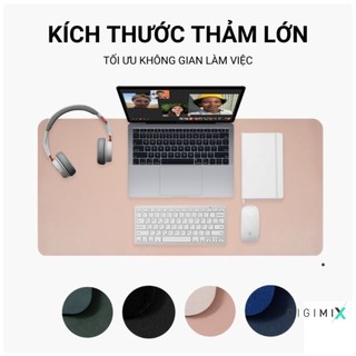 Digimix - [Size Lớn 120x60]Miếng Lót Bàn Làm Việc Da DeskPad Cỡ Lớn Tấm Lót Chuột Size Lớn Chống Nước Nhiều Size Màu