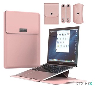 Bao dao PU đựng macbook, Túi da cho laptop táo tính năng kê tản nhiệt,đựng máy,bàn di chuột,kê tay máy 11 inch -16 inch
