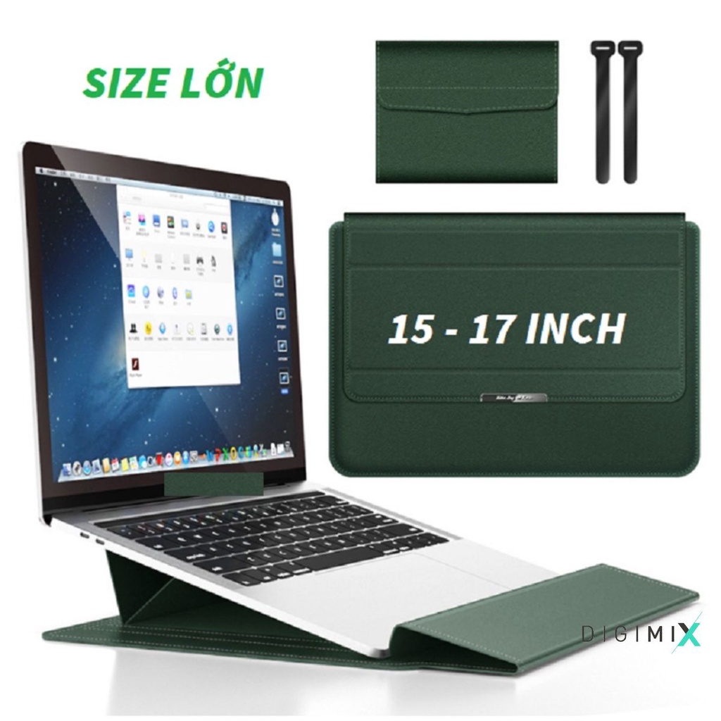 [Size 16,17 inch] [ 3in1 ] ⚡ Bao da Macbook Laptop Surface đa công dụng chống va đập nâng cấp hoàn toàn mới - Da cao cấp