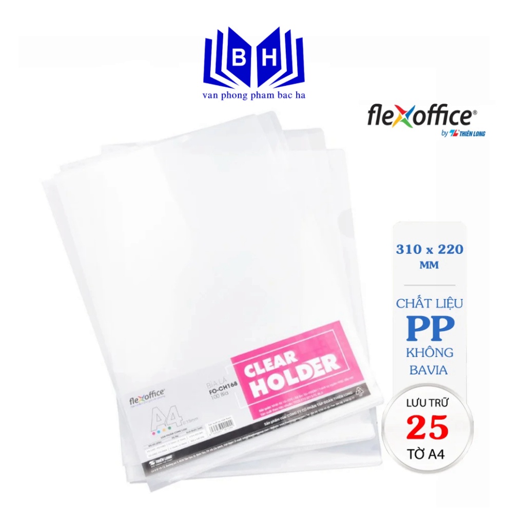 Bìa lá A4 Flexoffice FO-CH168 - File lá A4