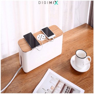 DIGIMIX | Hộp đựng dây điện, ổ cắm điện an toàn từ nhựa ABS cao ấp, mẫu mới nâng cấp